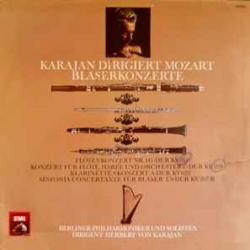 Mozart - Herbert von Karajan, Berliner Philharmoniker Karajan Dirigiert Mozart Bläserkonzerte Виниловая пластинка 