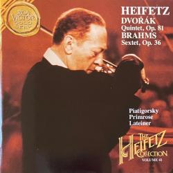 Heifetz Dvořák Brahms Quintet, Op.81 / Sextet, Op.36 Фирменный CD Heifetz Dvořák Brahms Quintet, Op.81 / Sextet, Op.36 Фирменный CD