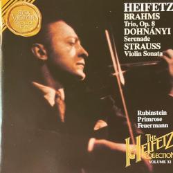 HEIFETZ BRAHMS DOHNANYI STRAUSS - Trio Op.8 / Serenade / Violin Sonata Фирменный CD HEIFETZ BRAHMS DOHNANYI STRAUSS - Trio Op.8 / Serenade / Violin Sonata Фирменный CD