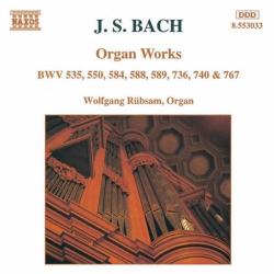 BACH Organ Works BWV 535, 550, 584, 589, 736, 740 & 767 Фирменный CD 