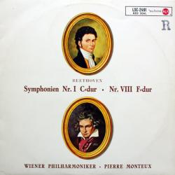 BEETHOVEN Symphonien Nr. I C-Dur · Nr. VIII F-Dur Виниловая пластинка 