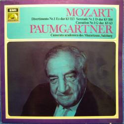 MOZART Divertimento Nr. 1 Es-dur KV 113 • Serenade Nr. 1 D-dur KV 100 • Cassation Nr. 1 G-dur KV 63 Виниловая пластинка 