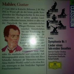 MAHLER Symphonie Nr. 1 / Lieder Eines Fahrenden Gesellen Фирменный CD 