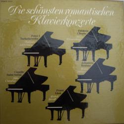 Peter I. Tschaikowsky, Camille Saint-Saëns, Franz Liszt, Johannes Brahms, Frédéric Chopin, Vladimir Ashkenazy, Aldo Ciccolini, Michel Béroff, Misha Dichter, Alexis Weissenberg Die Schönsten Romantischen Klavierkonzerte LP-BOX 