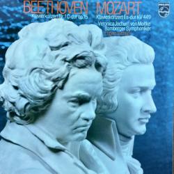 BEETHOVEN   MOZART Beethoven - Klavierkonzert Nr. 1 C-dur Op.15 / Mozart Klavierkonzert Es-dur KV 449 Виниловая пластинка 