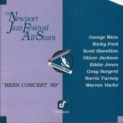 The Newport Jazz Festival All-Stars, George Wein, Ricky Ford, Scott Hamilton, Oliver Jackson, Eddie Jones, Gray Sargent, Norris Turney, Warren Vaché "Bern Concert '89" Фирменный CD 