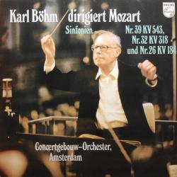KARL BOHM Mozart: Sinfonien Nr. 39, 32 Und 26 Виниловая пластинка 
