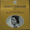 Maria Cebotari, Sopran, In Opern Von Mozart, Verdi Und Bizet