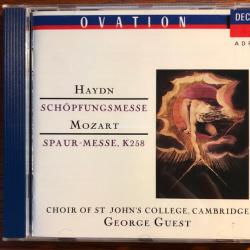 HAYDN, MOZART Haydn: Schöpfungmesse - Mozart: Spaur-Messe, K 258 Фирменный CD 