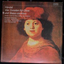 HANDEL Vier Sonaten Für Oboe Und Basso Continuo Виниловая пластинка 