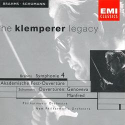Brahms, Schumann, Otto Klemperer Symphonie No.4/ Overturen "Genoveva" "Manfred" Фирменный CD 