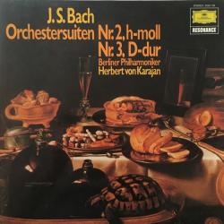 BACH   HERBERT VON KARAJAN Orchestersuiten Nr. 2, H-moll, Nr. 3, D-dur Виниловая пластинка 