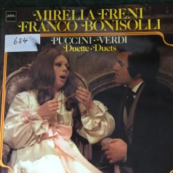 MIRELLA FRENI FRANCO BONISOLLI Puccini / Verdi Duette - Duets Виниловая пластинка MIRELLA FRENI FRANCO BONISOLLI Puccini / Verdi Duette - Duets Виниловая пластинка