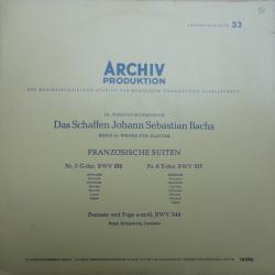 BACH RALPH KIRKPATRICK Französischen Suiten Nr. 5 G-dur, BWV 816 / Nr. 6 E-dur, BWV 817 / Fantasie Und Fuge A-moll, BWV 944 Виниловая пластинка BACH RALPH KIRKPATRICK Französischen Suiten Nr. 5 G-dur, BWV 816 / Nr. 6 E-dur, BWV 817 / Fantasie Und Fuge A-moll, BWV 944 Виниловая пластинка